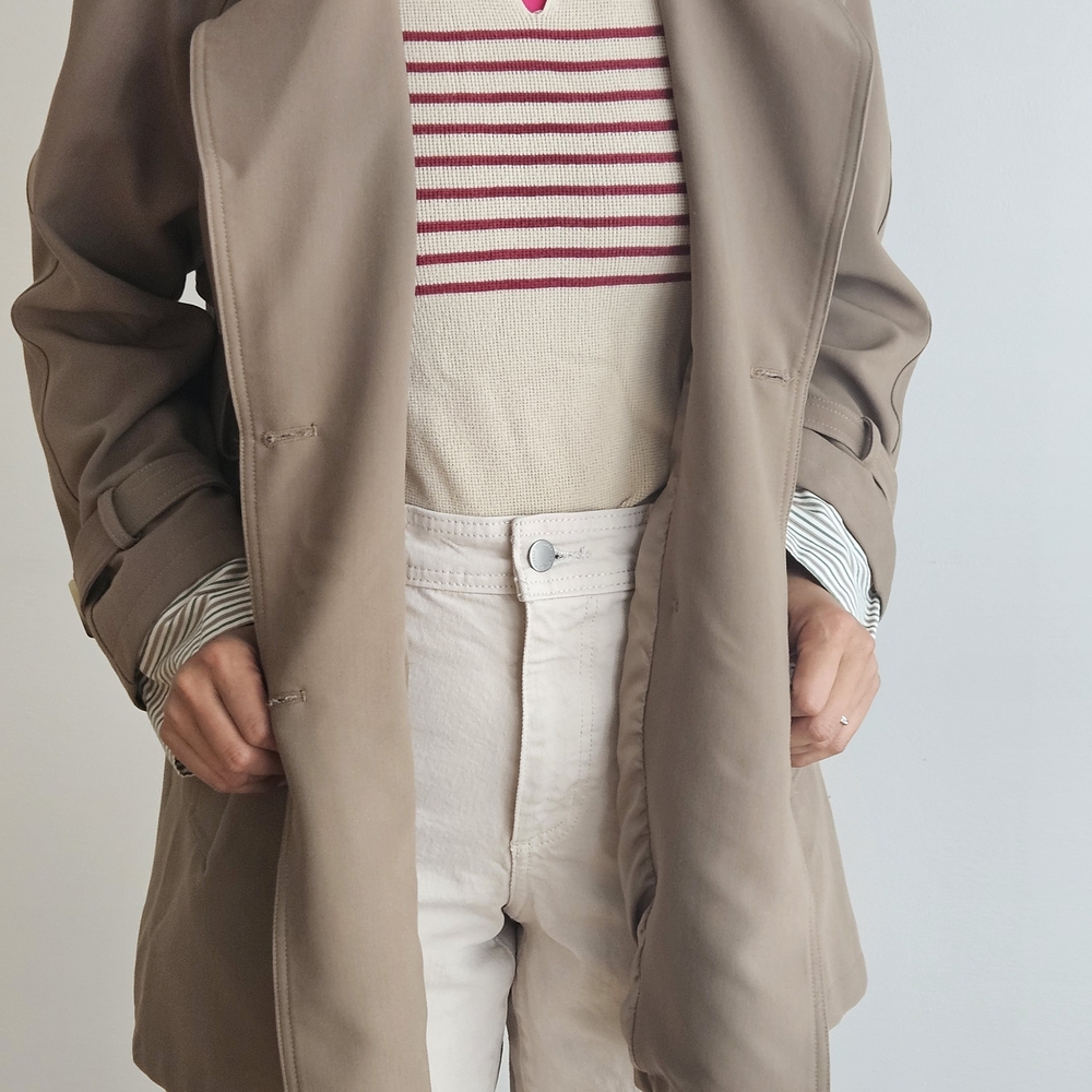 Source Unknown Tan Trench Coat
